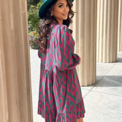 Aztec Jurk Chelby Groen Roze 18 Aztec Jurk Chelby Groen Roze -Mooie Stijl Verkoop Aztec Jurk Chelby Groen Roze 1 586x900 2