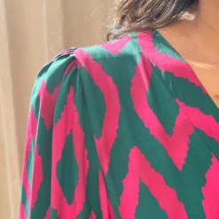 Aztec Jurk Chelby Groen Roze 19 Aztec Jurk Chelby Groen Roze -Mooie Stijl Verkoop Aztec Jurk Chelby Groen Roze 586x900 2