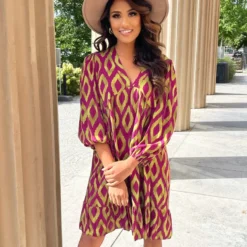 Aztec Jurk Chelby Paars Groen 17 Aztec Jurk Chelby Paars Groen -Mooie Stijl Verkoop Aztec Jurk Chelby Paars Groen 1 586x900 2