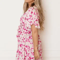 Bloemenprint Jurk Nikkie Beige -Mooie Stijl Verkoop Bloemenprint Jurk Nikkie Beige 3 586x900 1