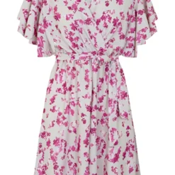 Bloemenprint Jurk Nikkie Beige -Mooie Stijl Verkoop Bloemenprint Jurk Nikkie Beige 586x900 1