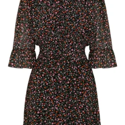 Bloemenprint Ruches Jurk Fenna 11 Bloemenprint Ruches Jurk Fenna -Mooie Stijl Verkoop Bloemenprint Ruches Jurk Fenna 586x900 1