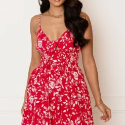 Bloemenprint Strik Jurk Isabel Rood 17 Bloemenprint Strik Jurk Isabel Rood -Mooie Stijl Verkoop Bloemenprint Strik Jurk Isabel Rood 5 586x900 2