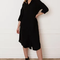 Blouse Jurk Sigrid Zwart -Mooie Stijl Verkoop Blouse Jurk Sigrid Zwart 2 586x900 2