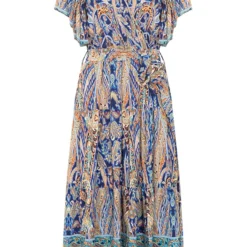 Bohemian Midi Jurk Aimee Kobalt -Mooie Stijl Verkoop Bohemian Maxi Jurk Aimee Kobalt 586x900 1