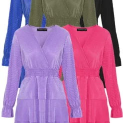 Deal Silky Ribstof Jurk Evy