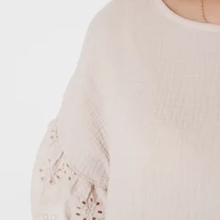 Detailed Katoenen Jurk Robin Beige -Mooie Stijl Verkoop Detailed Katoenen Jurk Robin Beige close 586x900 1