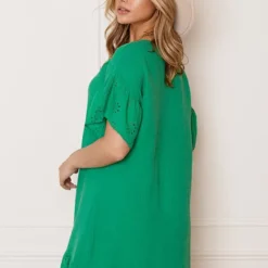 Detailed Katoenen Jurk Robin Bright Green -Mooie Stijl Verkoop Detailed Katoenen Jurk Robin Bright Green 4 586x900 1