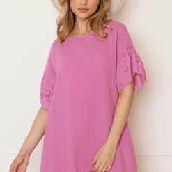 Deal Detailed Katoenen Jurk Robin -Mooie Stijl Verkoop Detailed Katoenen Jurk Robin Roze 8 586x900 3