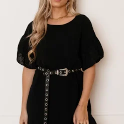 Detailed Katoenen Jurk Robin Zwart