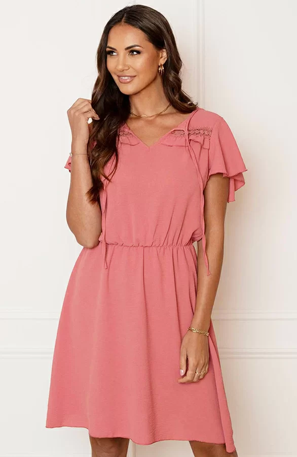 Detailed Strik Jurk Kensi Dust Roze 2 Detailed Strik Jurk Kensi Dust Roze - Afbeelding 2