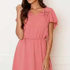 Detailed Strik Jurk Kensi Dust Roze 17 Detailed Strik Jurk Kensi Dust Roze -Mooie Stijl Verkoop Detailed Strik Jurk Kensi Dust Roze 1 586x900 2