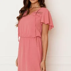 Detailed Strik Jurk Kensi Dust Roze 13 Detailed Strik Jurk Kensi Dust Roze -Mooie Stijl Verkoop Detailed Strik Jurk Kensi Dust Roze 4 586x900 1