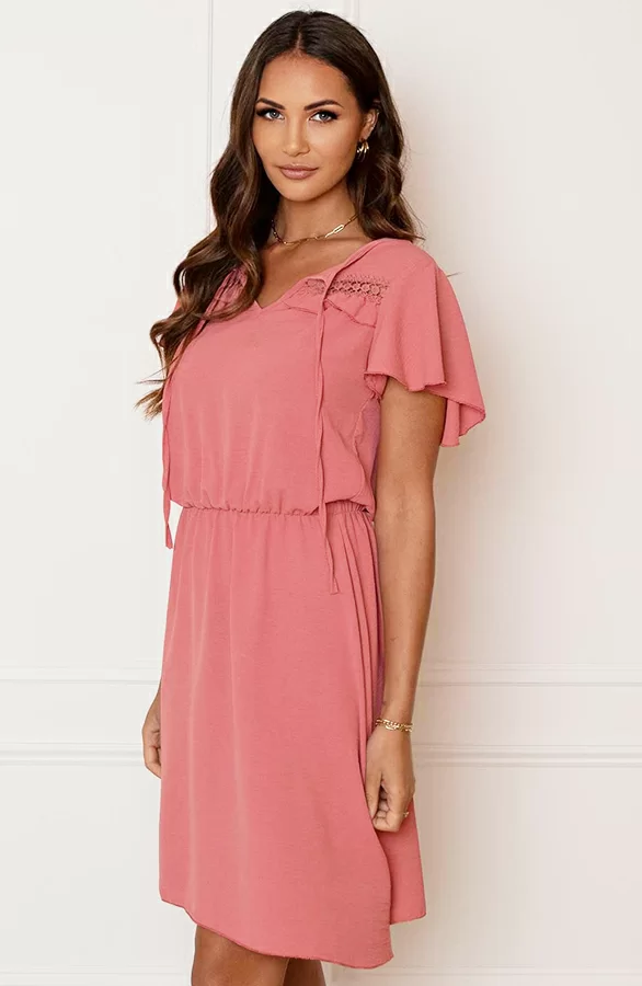 Detailed Strik Jurk Kensi Dust Roze 4 Detailed Strik Jurk Kensi Dust Roze - Afbeelding 4