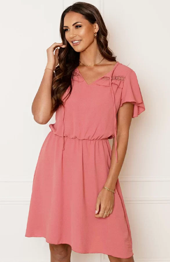 Detailed Strik Jurk Kensi Dust Roze 9 Detailed Strik Jurk Kensi Dust Roze - Afbeelding 9