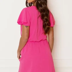 Detailed Strik Jurk Kensi Fuchsia -Mooie Stijl Verkoop Detailed Strik Jurk Kensi Fuchsia 5 586x900 2