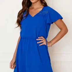 Detailed Strik Jurk Kensi Kobalt