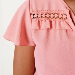 Detailed Strik Jurk Kensi Soft Pink -Mooie Stijl Verkoop Detailed Strik Jurk Kensi Soft Pink close 586x900 1