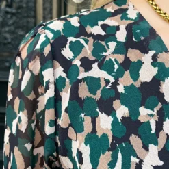 Dots Strik Jurk Vivian Smaragd -Mooie Stijl Verkoop Dots Strik Jurk Vivian Smaragd 6 586x900 1