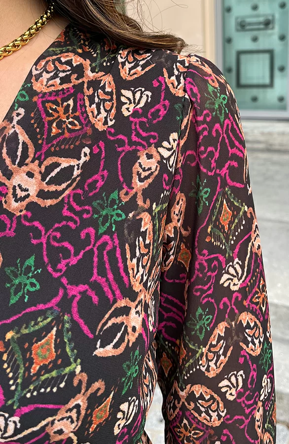 Print Strik Jurk Vivian Multi 8 Print Strik Jurk Vivian Multi - Afbeelding 8