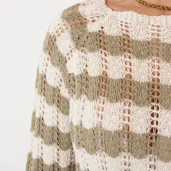 Gehaakte Wavy Jurk Maura Army Ecru 14 Gehaakte Wavy Jurk Maura Army Ecru -Mooie Stijl Verkoop Gehaakte Wavy Jurk Maura Army Ecru 4 586x900 1