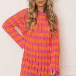 Gehaakte Wavy Jurk Maura Roze Oranje 17 Gehaakte Wavy Jurk Maura Roze Oranje -Mooie Stijl Verkoop Gehaakte Wavy Jurk Maura Roze Oranje 1 586x900 2