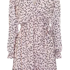 Hartjes Strik Jurk Vivian Beige -Mooie Stijl Verkoop Hartjes Strik Jurk Vivian Beige 6 586x900 1