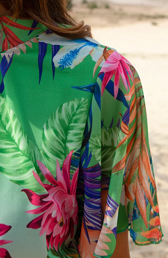 Jurk Met Jungleprint Yulin Multicolor 4 Jurk Met Jungleprint Yulin Multicolor - Afbeelding 4