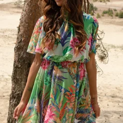 Jurk Met Jungleprint Yulin Multicolor 16 Jurk Met Jungleprint Yulin Multicolor -Mooie Stijl Verkoop Jurk Met Jungleprint Yulin Mutlicolor 1 586x900 2