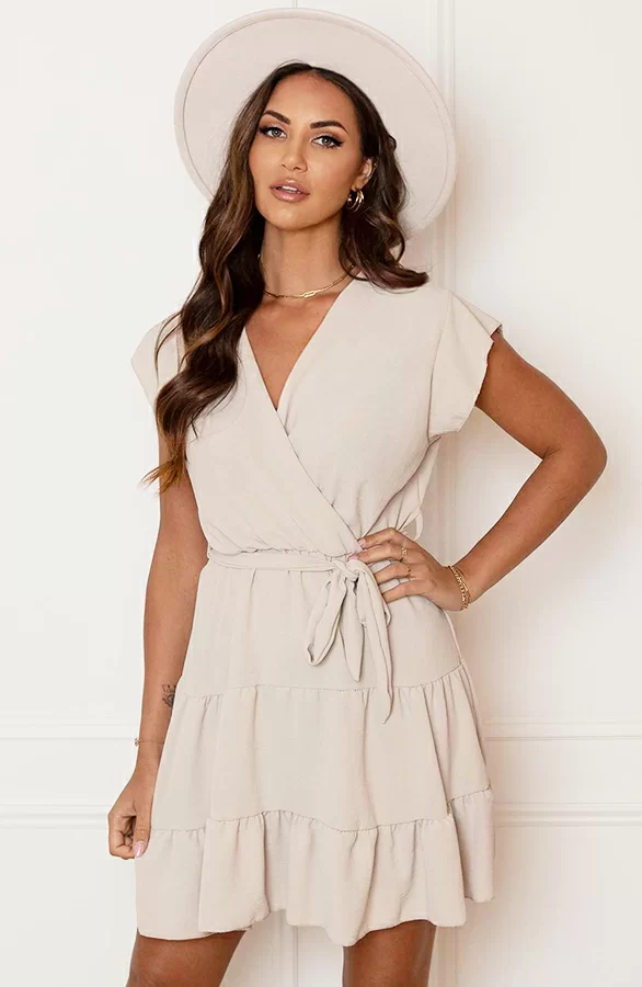 Laagjes Jurk Lexy Beige