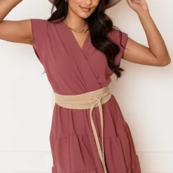 Laagjes Jurk Lexy Dust Roze -Mooie Stijl Verkoop Laagjes Jurk Lexy Dust Roze 2 586x900 2