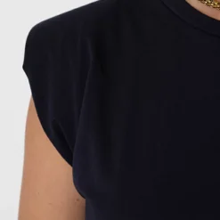 Lange Jurk Met Split Marit Marine -Mooie Stijl Verkoop Lange Jurk Met Split Marit Marine close 586x900 1