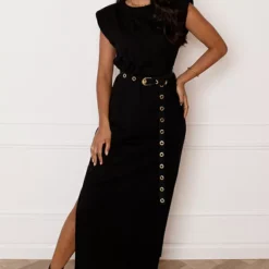 Lange Jurk Met Split Marit Zwart 10 Lange Jurk Met Split Marit Zwart -Mooie Stijl Verkoop Lange Jurk Met Split Marit Zwart 5 586x900 1