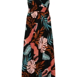 Leaves Spaghetti Jurk Jacky Zwart -Mooie Stijl Verkoop Leaves Spaghetti Jurk Jacky Zwart 586x900 1