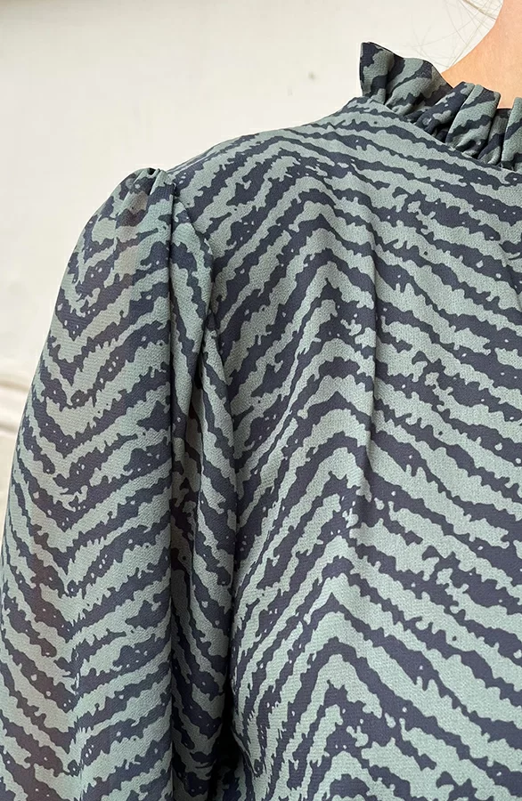 Limited Print Jurk Yade Army 6 Limited Print Jurk Yade Army - Afbeelding 6