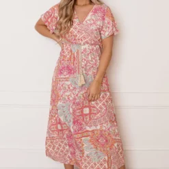 Mooie Stijl Verkoop -Mooie Stijl Verkoop Maxi Ibiza Jurk Else Fuchsia 2 586x900 1