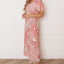 Maxi Ibiza Jurk Else Fuchsia -Mooie Stijl Verkoop Maxi Ibiza Jurk Else Fuchsia 3 586x900 1