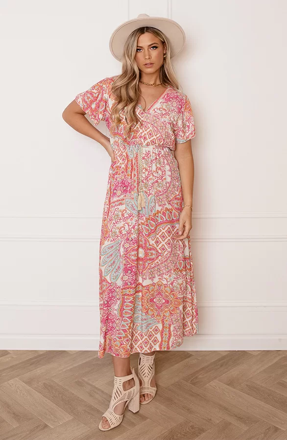 Maxi Ibiza Jurk Else Fuchsia