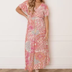 Maxi Ibiza Jurk Else Fuchsia -Mooie Stijl Verkoop Maxi Ibiza Jurk Else Fuchsia 4 586x900 2