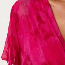 Maxi Laagjes Jurk Maja Fuchsia -Mooie Stijl Verkoop Maxi Laagjes Jurk Maja Fuchsia 5 586x900 2