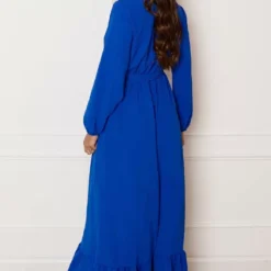 Maxi Strik Jurk Elize Kobalt -Mooie Stijl Verkoop Maxi Strik Jurk Elize Kobalt 1 586x900 1