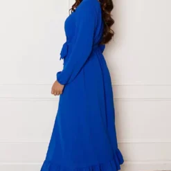 Maxi Strik Jurk Elize Kobalt -Mooie Stijl Verkoop Maxi Strik Jurk Elize Kobalt 2 586x900 1