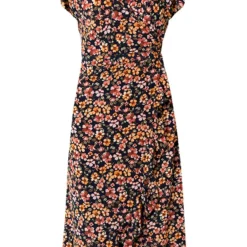 Midi Jurk Bloemenprint Jenny Marine