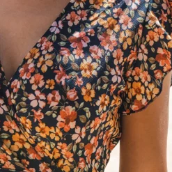 Midi Jurk Bloemenprint Jenny Marine -Mooie Stijl Verkoop Midi Jurk Bloemenprint Marine 2 586x900 1