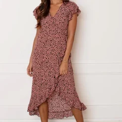 Midi Jurk Cheetah Jenny Koraal