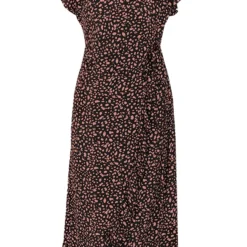 Midi Jurk Cheetah Jenny Zwart Koraal 17 Midi Jurk Cheetah Jenny Zwart Koraal -Mooie Stijl Verkoop Midi Jurk Cheetah Jenny Zwart Koraal 586x900 1