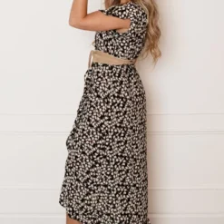 Midi Jurk Floral Jenny Taupe -Mooie Stijl Verkoop Midi Jurk Floral Jenny Taupe 5 586x900 1