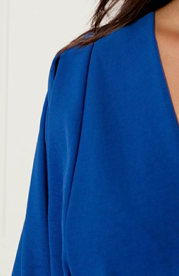 Midi Jurk Met Zakken Leah Kobalt 6 Midi Jurk Met Zakken Leah Kobalt - Afbeelding 6