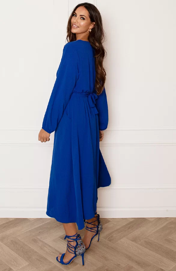 Midi Jurk Met Zakken Leah Kobalt 4 Midi Jurk Met Zakken Leah Kobalt - Afbeelding 4