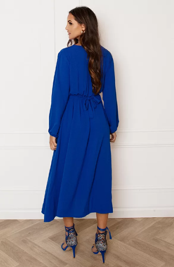 Midi Jurk Met Zakken Leah Kobalt 5 Midi Jurk Met Zakken Leah Kobalt - Afbeelding 5